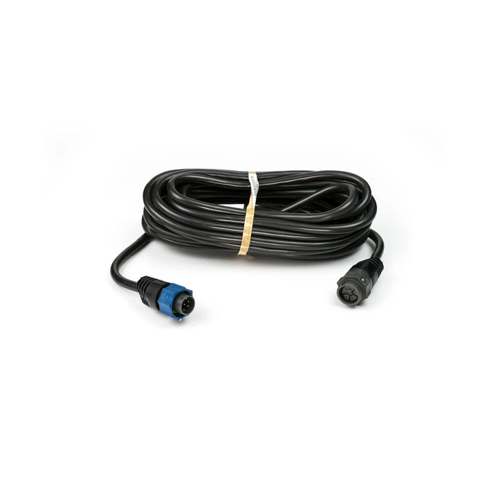 Lowrance XT-20BL förlängningskabel 6 m för givare (000-0099-94) – upprullad kabel med blå 7-pinskontakter