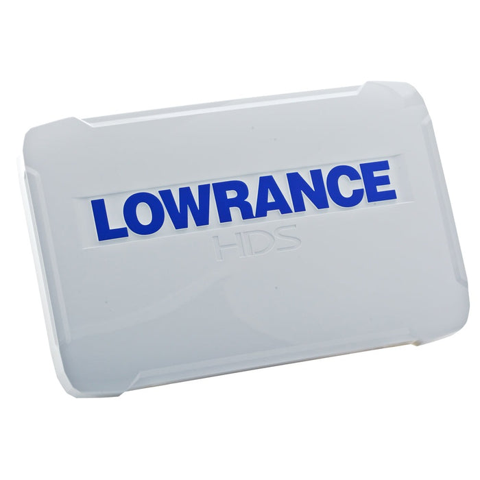 Lowrance HDS-9 Gen3 skärmskydd SunCover (000-12244-001) – vitt solskydd med Lowrance-logga