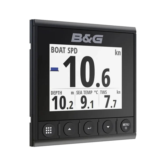 B&G Triton Digital Instrumentdisplay (000-13294-001) – instrumentdisplay som visar båtfart, djup och vind