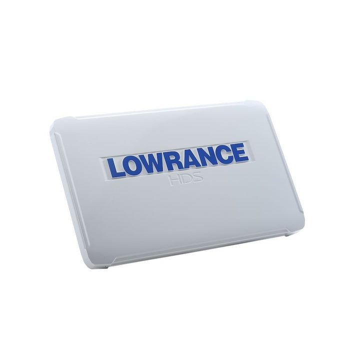 Lowrance HDS-16 Carbon skärmskydd SunCover (000-13993-001) – vitt solskydd med Lowrance-logga
