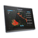 Simrad GO9 XSE med Active Imaging 3-i-1-givare (000-14841-001) – display med radarbild överlagd på sjökort på skärmen