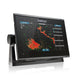 Simrad GO9 XSE med Active Imaging 3-i-1-givare (000-14841-001) – display med radarbild överlagd på sjökort på skärmen