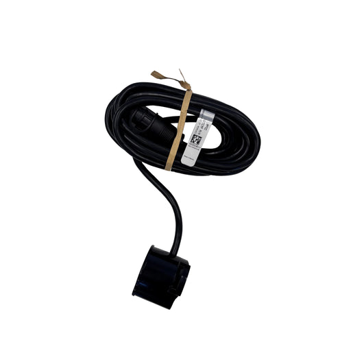 Lowrance 9-pin 83/200 kHz podgivare för elmotor med temperaturgivare (000-14888-001) – givaren med kabel och spännband för montering på elmotorn