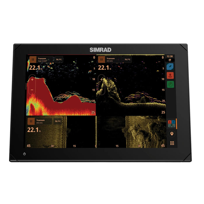 Simrad NSX 3012 med Active Imaging (000-15370-001) – display med ekolod och Active Imaging på skärmen