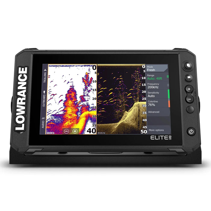 Lowrance Elite FS 9 utan Givare (000-15706-001) – display med ekolod, Active Imaging och startskärm på skärmen