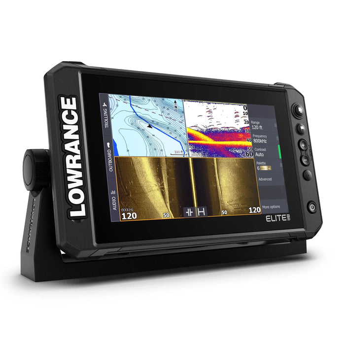 Lowrance Elite FS 9 utan Givare (000-15706-001) – display med ekolod, Active Imaging och startskärm på skärmen