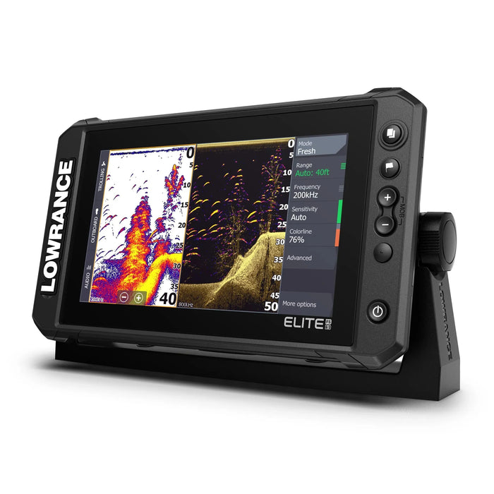 Lowrance Elite FS 9 utan Givare (000-15706-001) – display med ekolod, Active Imaging och startskärm på skärmen