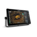 Lowrance HDS PRO 16 med ActiveTarget 2 XL i Scout Live 360-läge – rundvy 360° runt båten i realtid. Displayen sedd snett från höger. ActiveTarget 2 XL säljs separat.