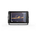 Lowrance Elite FS 12 med ActiveTarget 2 XL i Forward-läge – live-sonarbild som visar fisk och struktur framför båten i realtid. Displayen sedd rakt framifrån. ActiveTarget 2 XL säljs separat.