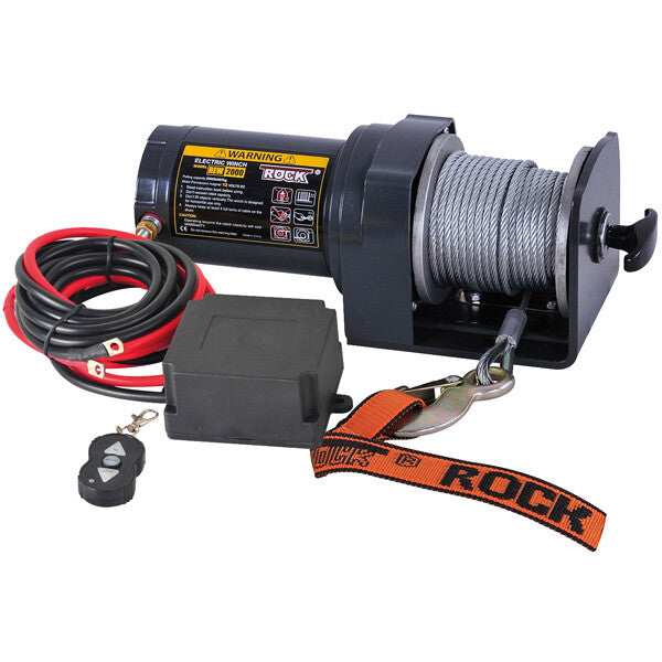 Rock RP2000 El Trailervinsch 12 Vdc 1.9HK (1.4Kw) 907 kg