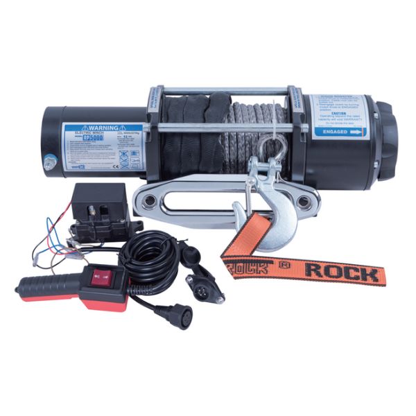 Rock RP5000 el-trailervinsch 12 V 3,8HK (2,8Kw) 2268 kg