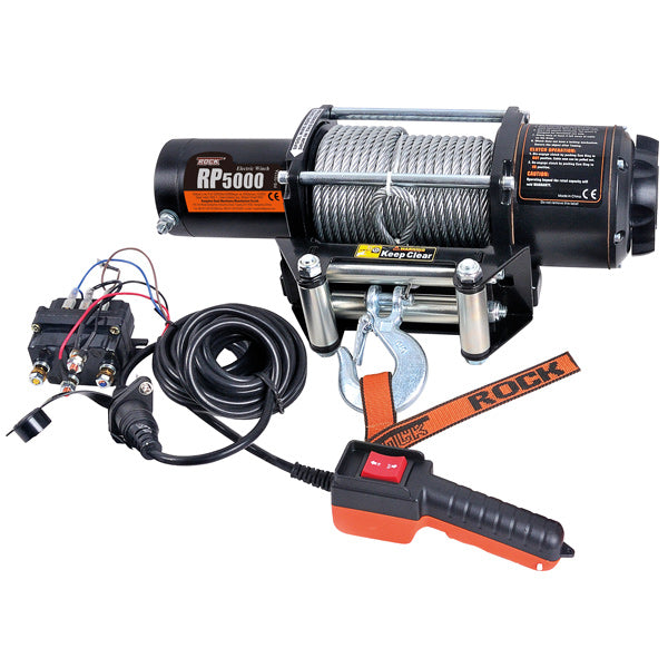 Rock RP5000 el. trailervinsch 12 Vdc 3.8HK (2.8Kw) 2268 kg