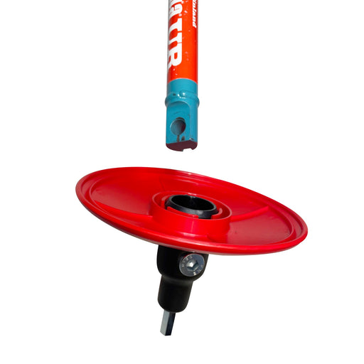Rapala UR Adapter För Skruvdragare, adapter monterad mot isborrens axel, detaljbild