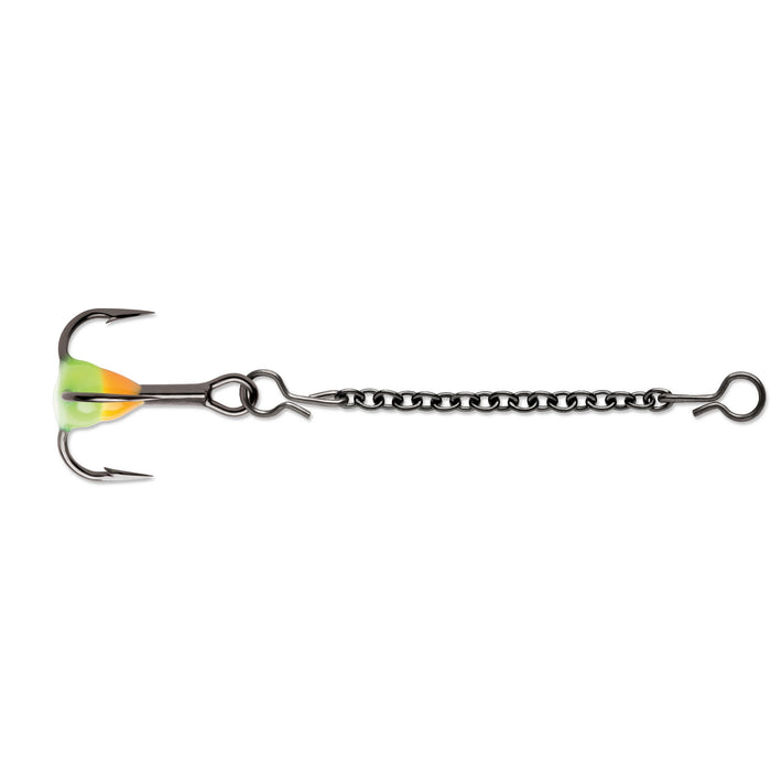 VMC Trekrok med kedja storlek 14 för isfiske, färg Orange Chartreuse Glow (OCGL)