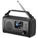 1852 Nödradio DAB+/FM med Bluetooth, vev, solpanel och powerbank – 10 000 mAh