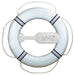 Livboj FP380 Vit m/marinblå reflexband, 20m kastlina