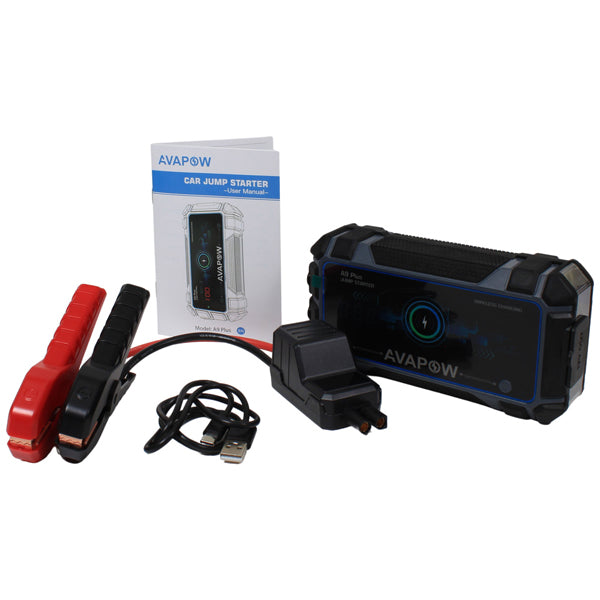 Avapow Jumpstarter A9 Plus inkl väska 2000A, 12V