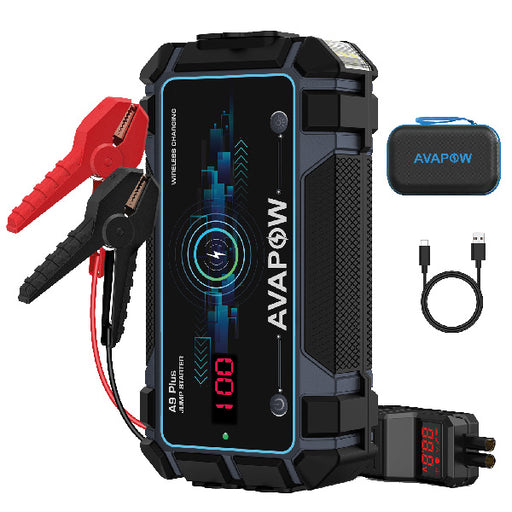 Avapow Jumpstarter A9 Plus inkl väska 2000A, 12V