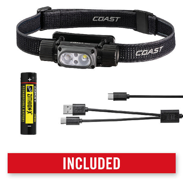 Coast WPFH30R  uppladdningsbar pannlampa 1200 lumen