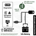 AquaAmp Smart USB C 30W/A 6W uttag 10-24V