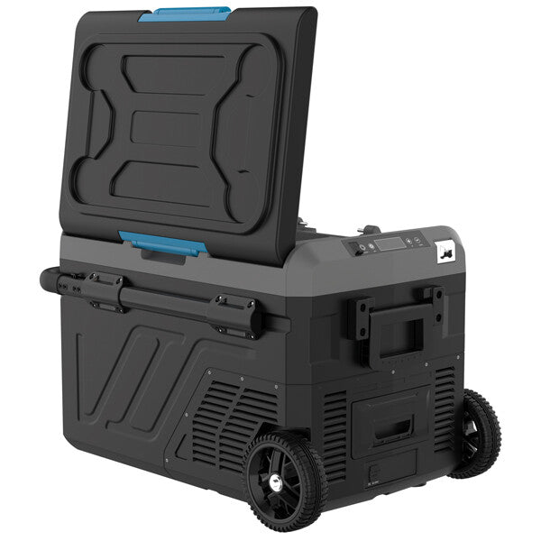 Iceberg-20 kylbox 40L m/kompressor med hjul 2-delad kyl/frys