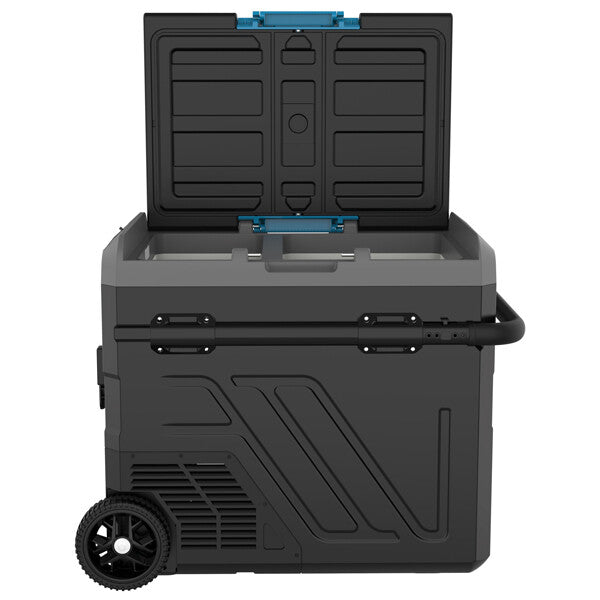 Iceberg-20 kylbox 60L m/kompressor med hjul 2-delad kyl/frys