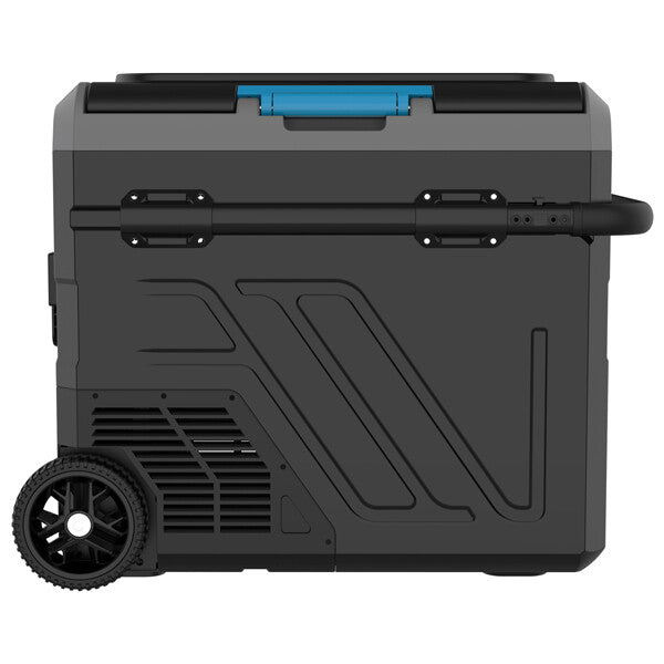 Iceberg-20 kylbox 60L m/kompressor med hjul 2-delad kyl/frys