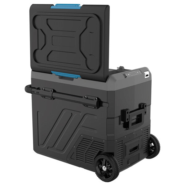 Iceberg-20 kylbox 60L m/kompressor med hjul 2-delad kyl/frys