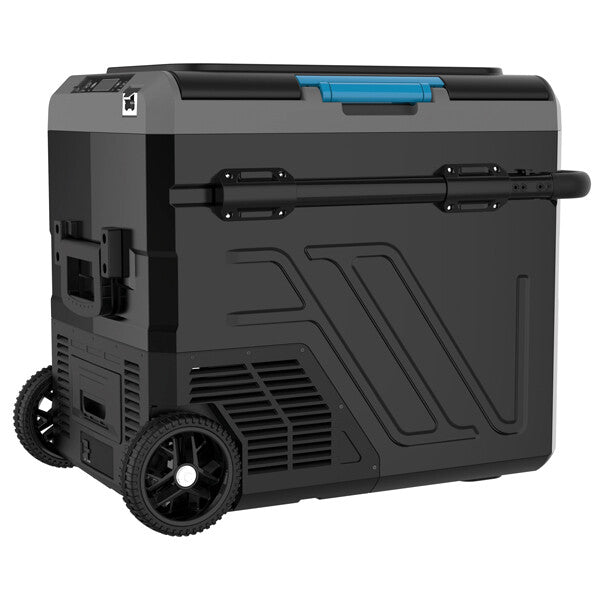 Iceberg-20 kylbox 60L m/kompressor med hjul 2-delad kyl/frys