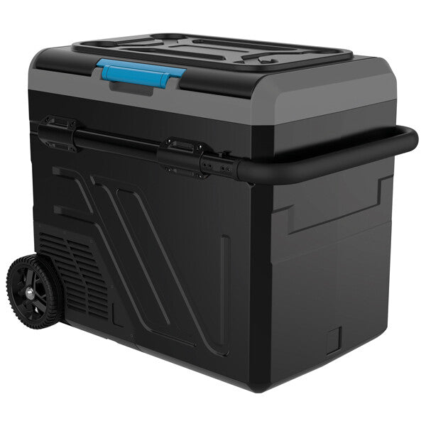 Iceberg-20 kylbox 60L m/kompressor med hjul 2-delad kyl/frys