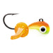 VMC Tungsten Mustach Jig 1,8 g pimpelbete för isfiske, färg Orange Chartreuse Glow (OCGL)