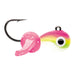 VMC Tungsten Mustach Jig 1,8 g pimpelbete för isfiske, färg Pink Chartreuse Glow (PCGL)