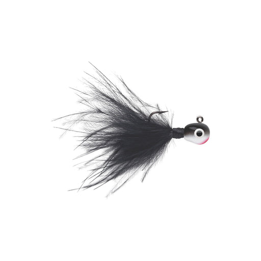 VMC Tungsten Roach Jig 0,9 g mormyska för isfiske, färg BK