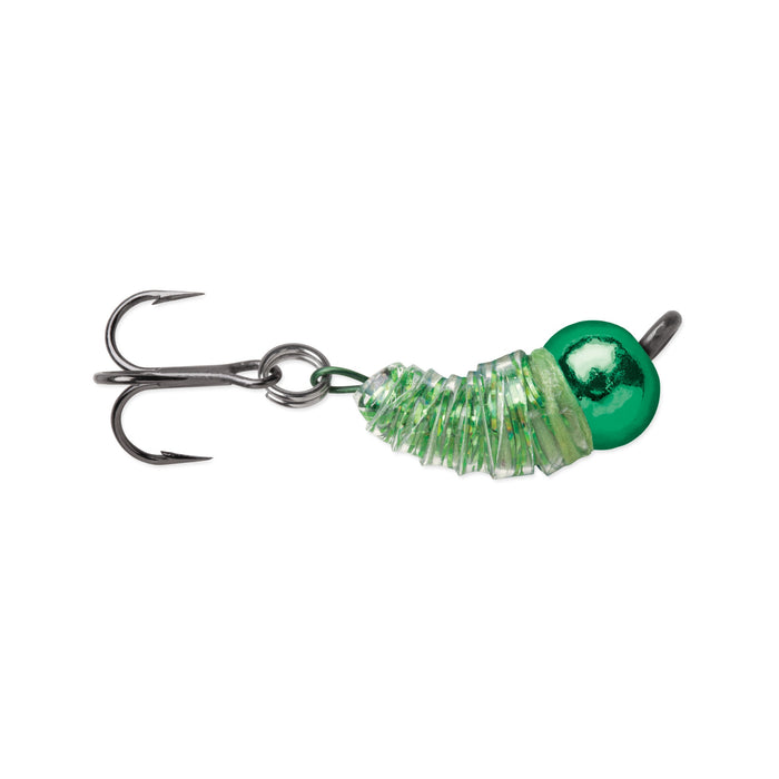 VMC Tungsten BugBite Jig 1,8 g pimpelbete för isfiske, färg Green Flash (GRNF)