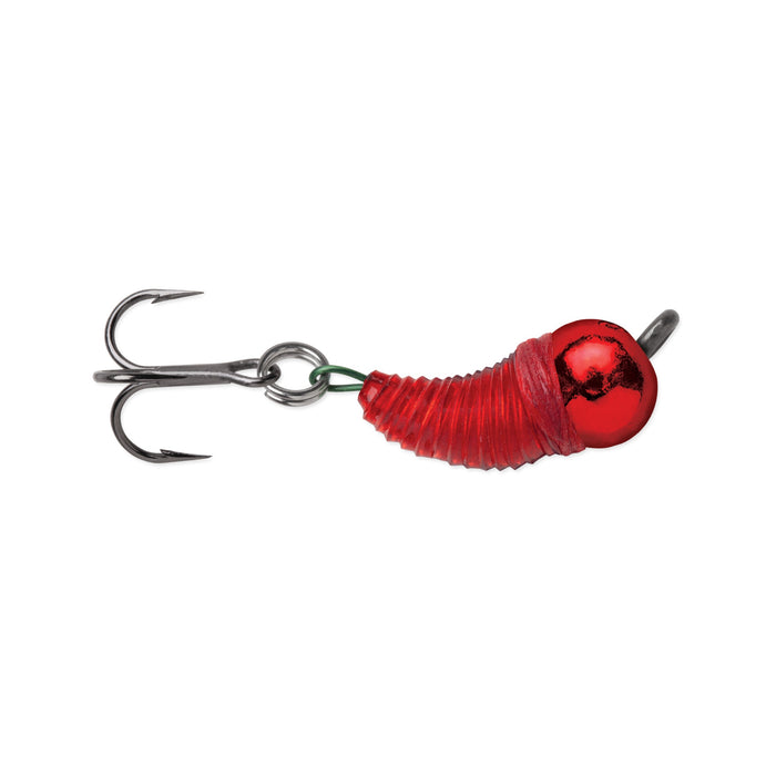 VMC Tungsten BugBite Jig 1,8 g pimpelbete för isfiske, färg Metallic Red (MRD)