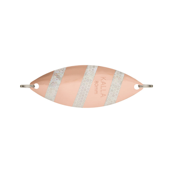 VMC Kalla 60 mm blinkpirk för isfiske, färg Copper/Silver Hologram (CSH)