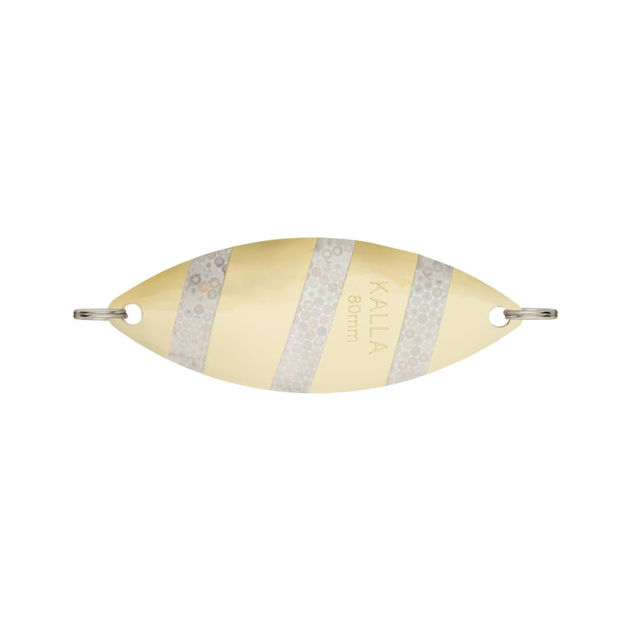 VMC Kalla 60 mm blinkpirk för isfiske, färg Gold/Silver Hologram (GSH)