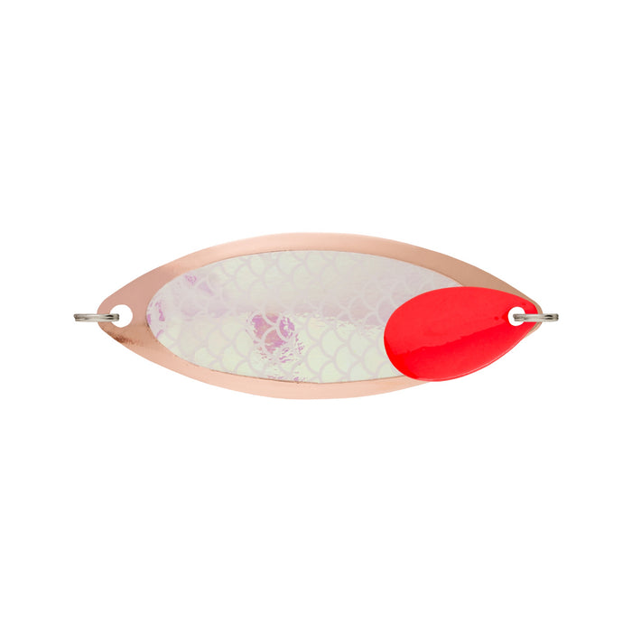 VMC Kalla Blade 60 mm blinkpirk för isfiske, färg Copper Pearl Emo Hollow (CPH)