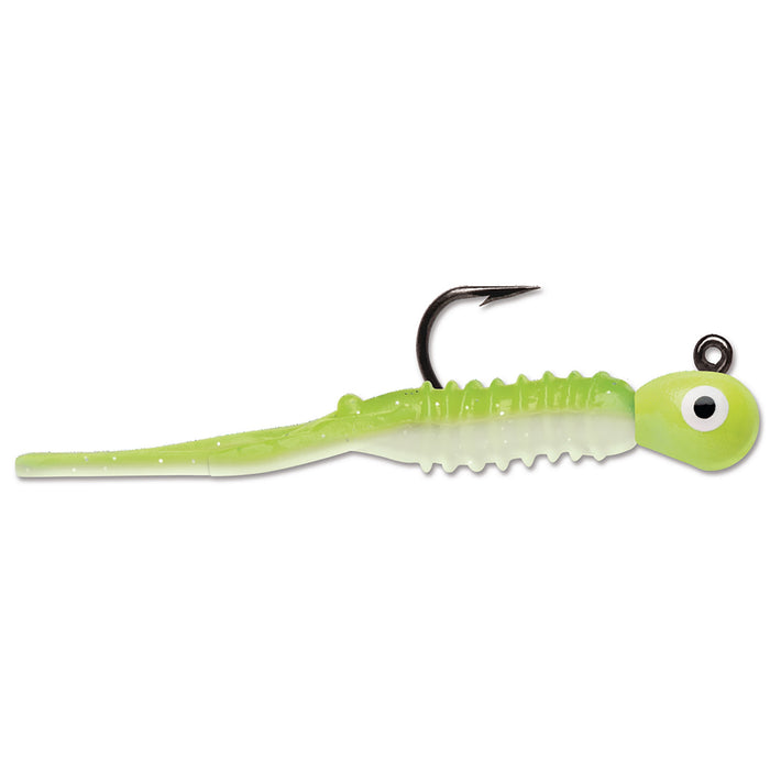 VMC Tungsten Nymph Jig 1,8 g pimpelbete för isfiske, färg Glow Chartreuse (GLCH)