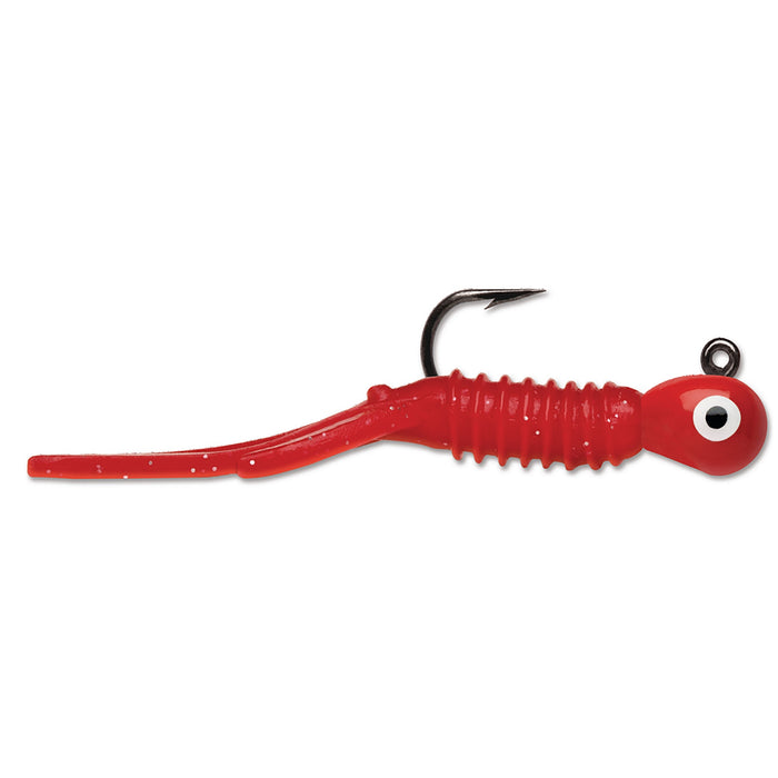 VMC Tungsten Nymph Jig 1,8 g pimpelbete för isfiske, färg Glow Red (GLRD)
