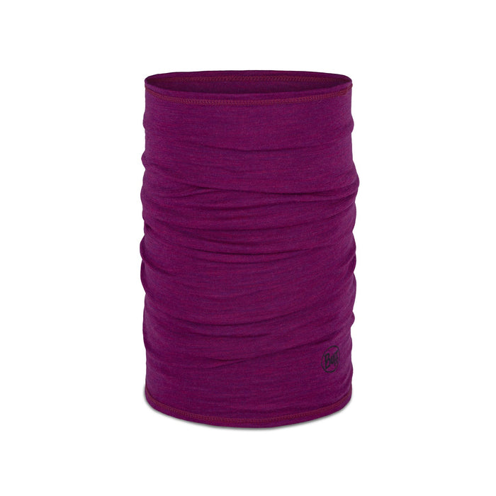 Buff Merino Lightweight Neckwear Solid Magenta halsvärmare i merinoull