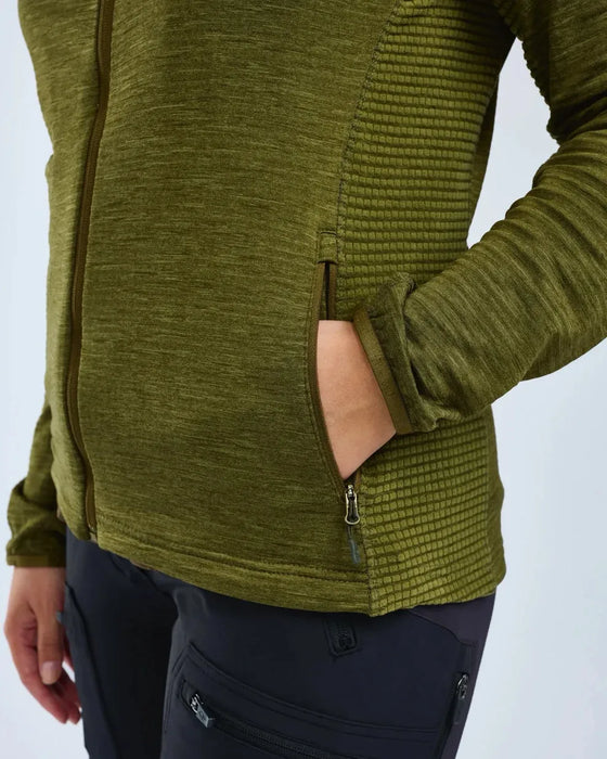 Pinewood Abisko Fleecejacka Dam Olive Green