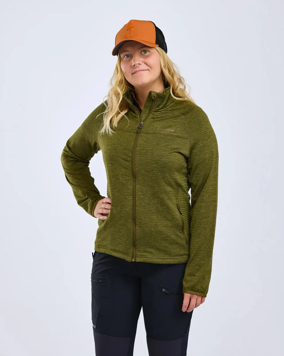 Pinewood Abisko Fleecejacka Dam Olive Green