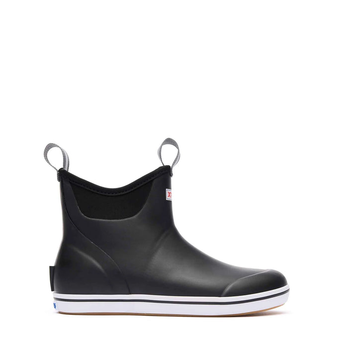 XTRATUF Men's 6" Ankle Deck Boots Black
