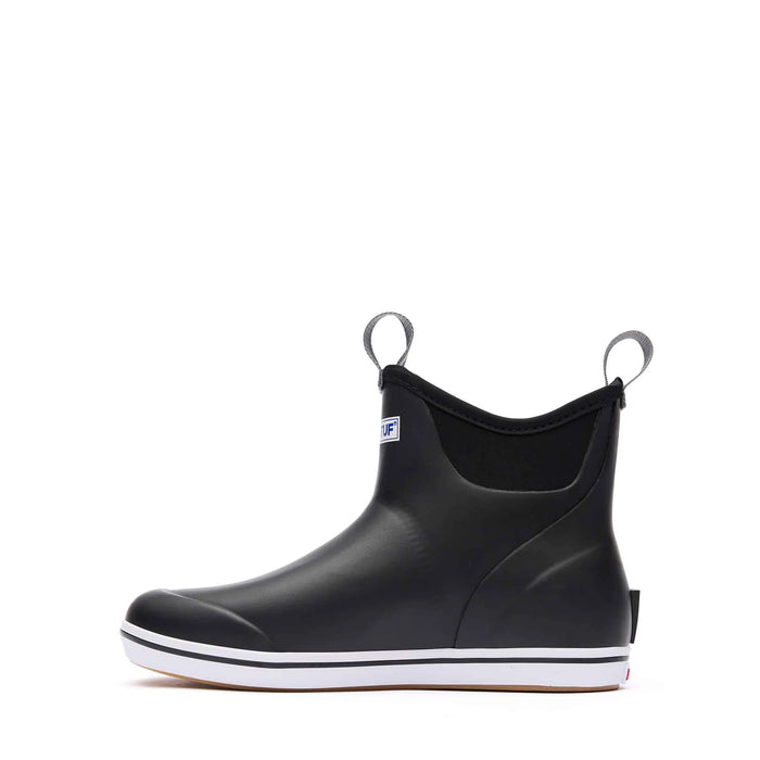 XTRATUF Men's 6" Ankle Deck Boots Black