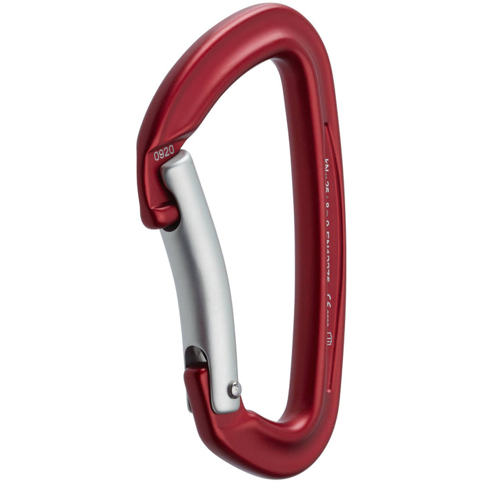 NRS Sliq Bent Gate Carabiner Karbinhake i röd