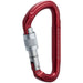 NRS Nuq Screw Lock Carabiner Karbinhake i röd