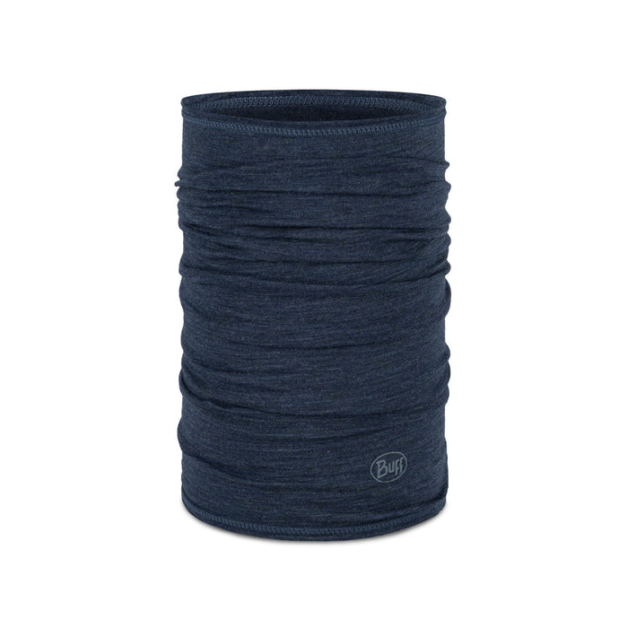 Buff Merino Lightweight Neckwear Solid Night Blue halsvärmare i merinoull