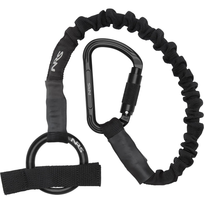 NRS Tow Tether with Carabiner Bogseringsögla i svart, 33 tum
