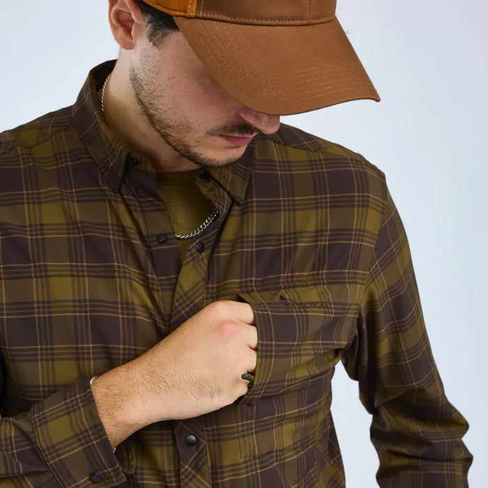 Pinewood Abisko Trekking InsectSafe L/S Shirt Herr D.Olive